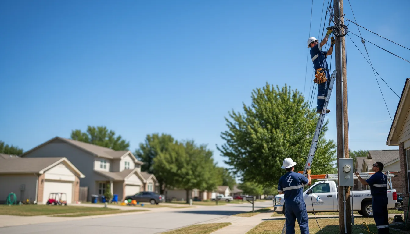 Residential electrician providing installation services in Vidal, CA